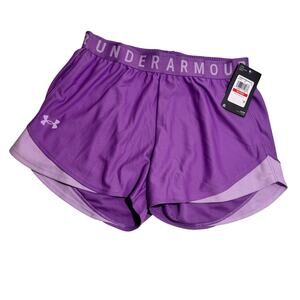 Under Armour Play Up Shorts 3.0 Women’s XS Purple Lavender Athletic Running Gym